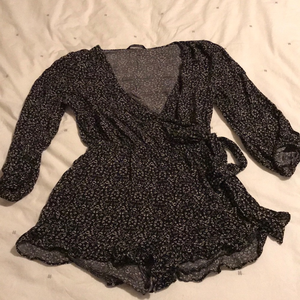 Black and white romper